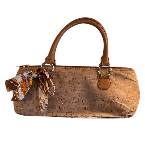 Faux Cork Insulated Wine Tote - Picture 2 of 8